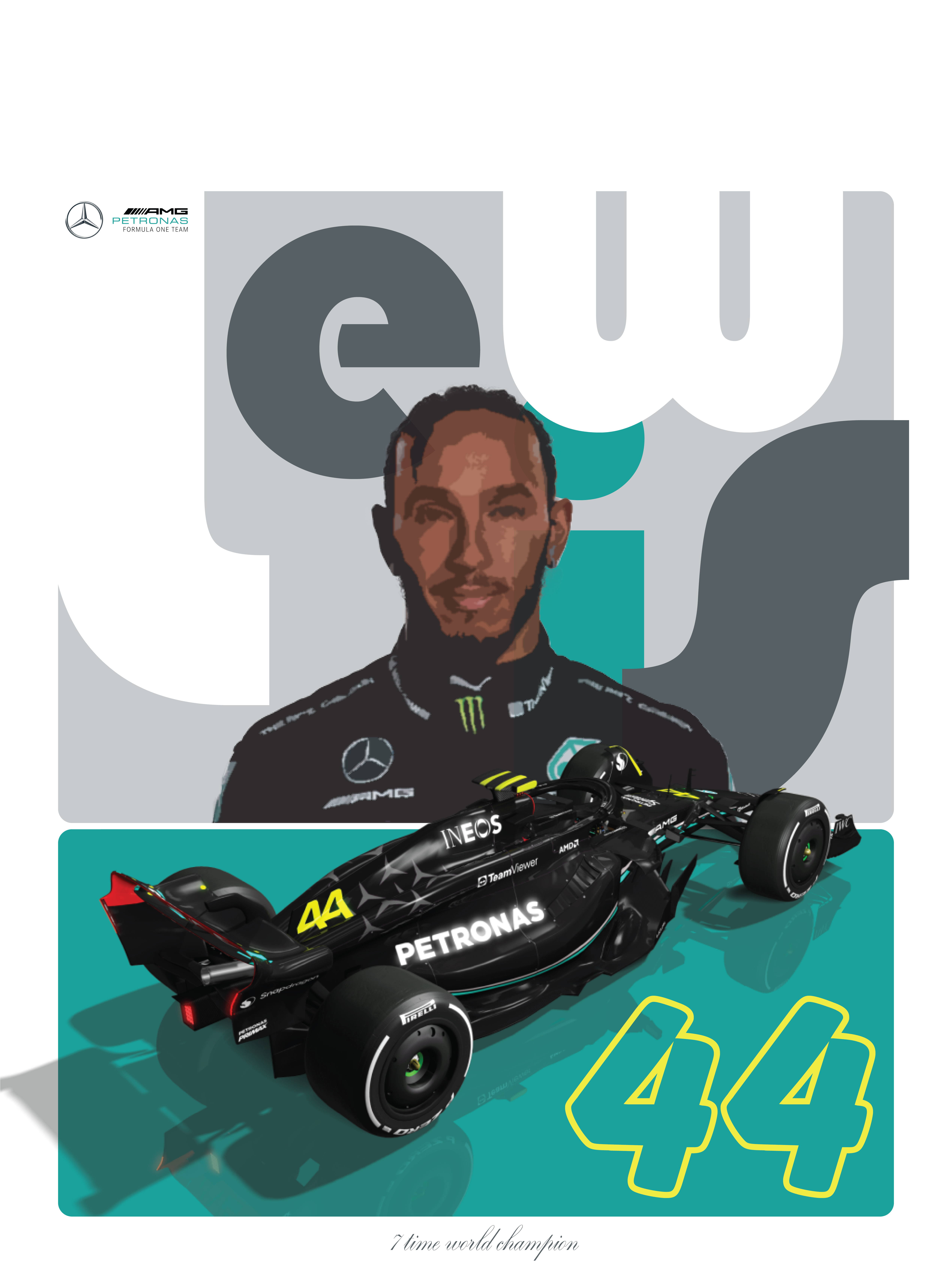 Lewis Hamilton — F1 Poster